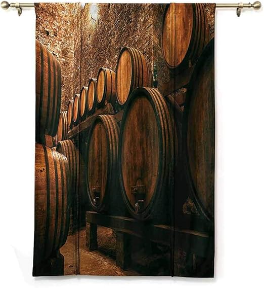 Amazon Semzuxcvo スパ ローマン カーテン ワイナリー デコ コレクション 樽 ワイン イタリア オーク コンテナ 冷暗 地下室 地下室 寝室 バルコニー リビングルーム シエナ ペルー ブラウン W38 X L64 カーテン オンライン通販 Amazon Semzuxcvo スパ ローマン カーテン ワイナリー デコ コレクション 樽 ワイン イタリア オーク コンテナ 冷暗 地下室 地下室 寝室 バルコニー リビングルーム シエナ ペルー ブラウン W38 X L64 カーテン オンライン通販