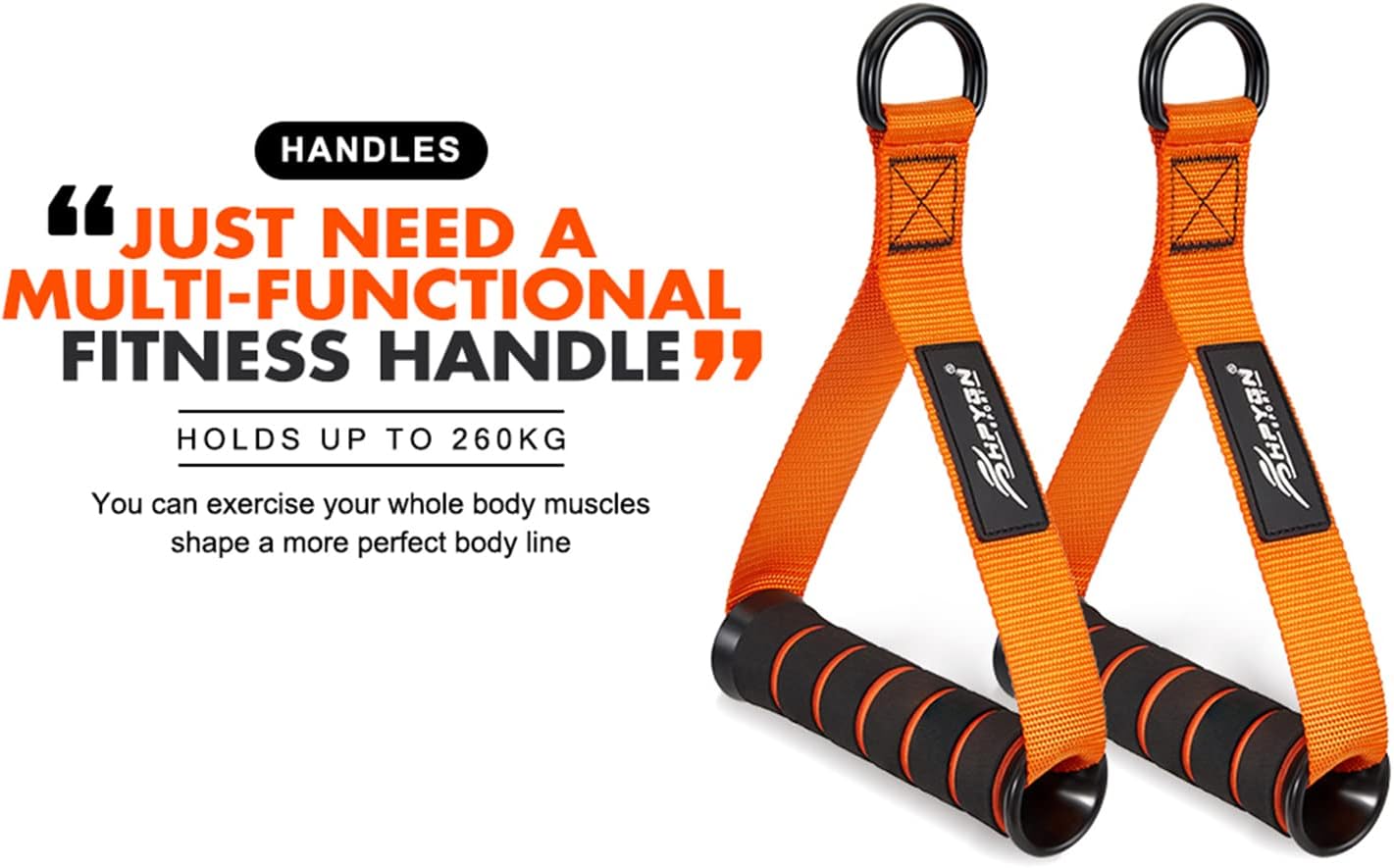 HPYGN Cable Machine Handles, Exercise Handles for Resistance Bands, Cable Handles Gym Equipment, Grip Attachments Great for Cable Training Pulley System Home Gym 7 HPYGN Cable Machine Handles, Exercise Handles for Resistance Bands, Cable Handles Gym Equipment, Grip Attachments Great for Cable Training Pulley System Home Gym