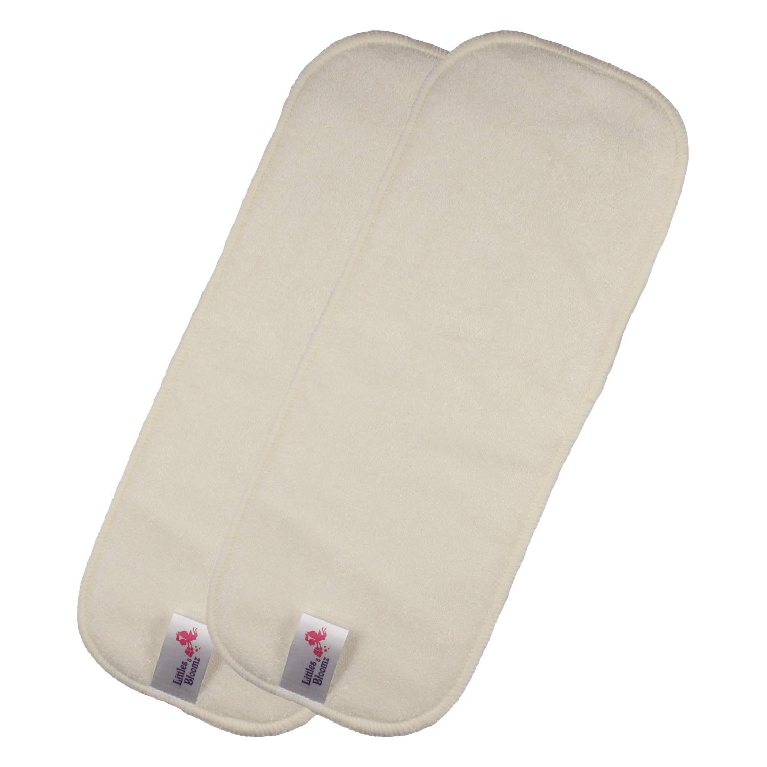 Littles & Bloomz, Reusable Cloth Nappy Inserts Booster, Bamboo, Pack of 2 โ image 1