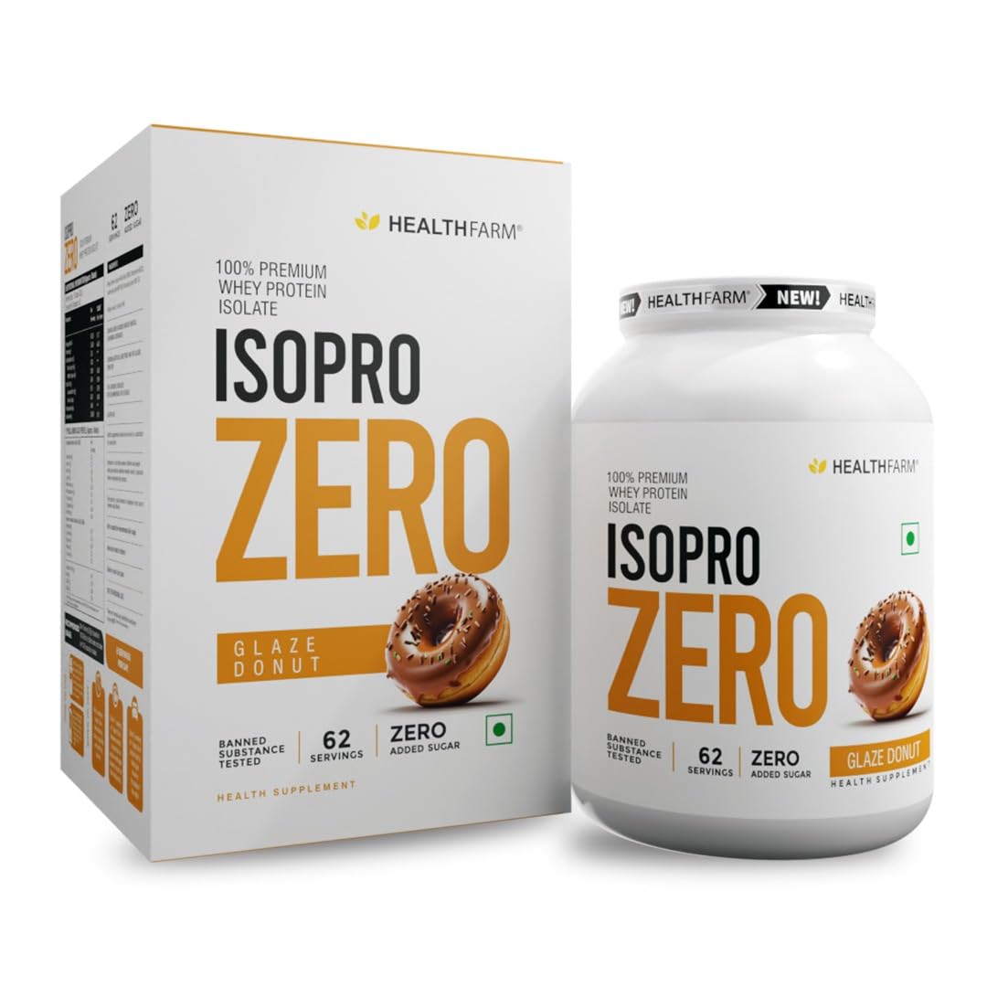 HEALTHFARM Isopro Zero 100% Pure Whey Protein Isolate (Low Carb Protein) (Glaze Donut, 2kg-4.4 lbs) (B0CM3DFYYL) Amazon Price History, Amazon Price Tracker
