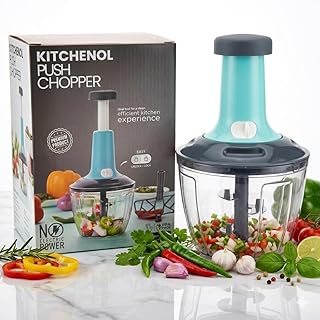 Chopper for Kitchen Use 1100 ML,
                            Push Chopper with 5 Blades, Vegetable
                            Chopper Kitchen Items for Home Cutting
                            Vegetables, ...