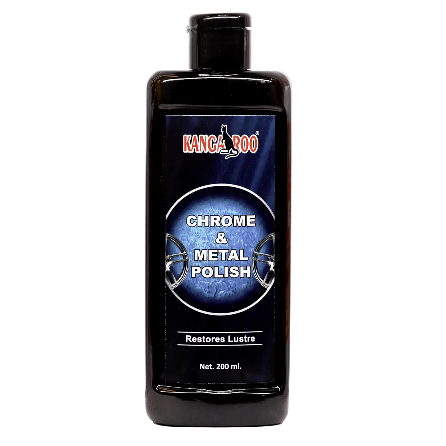 Kangaroo® Chrome and Metal Polish 200 ML For Chrome, Copper, Brass