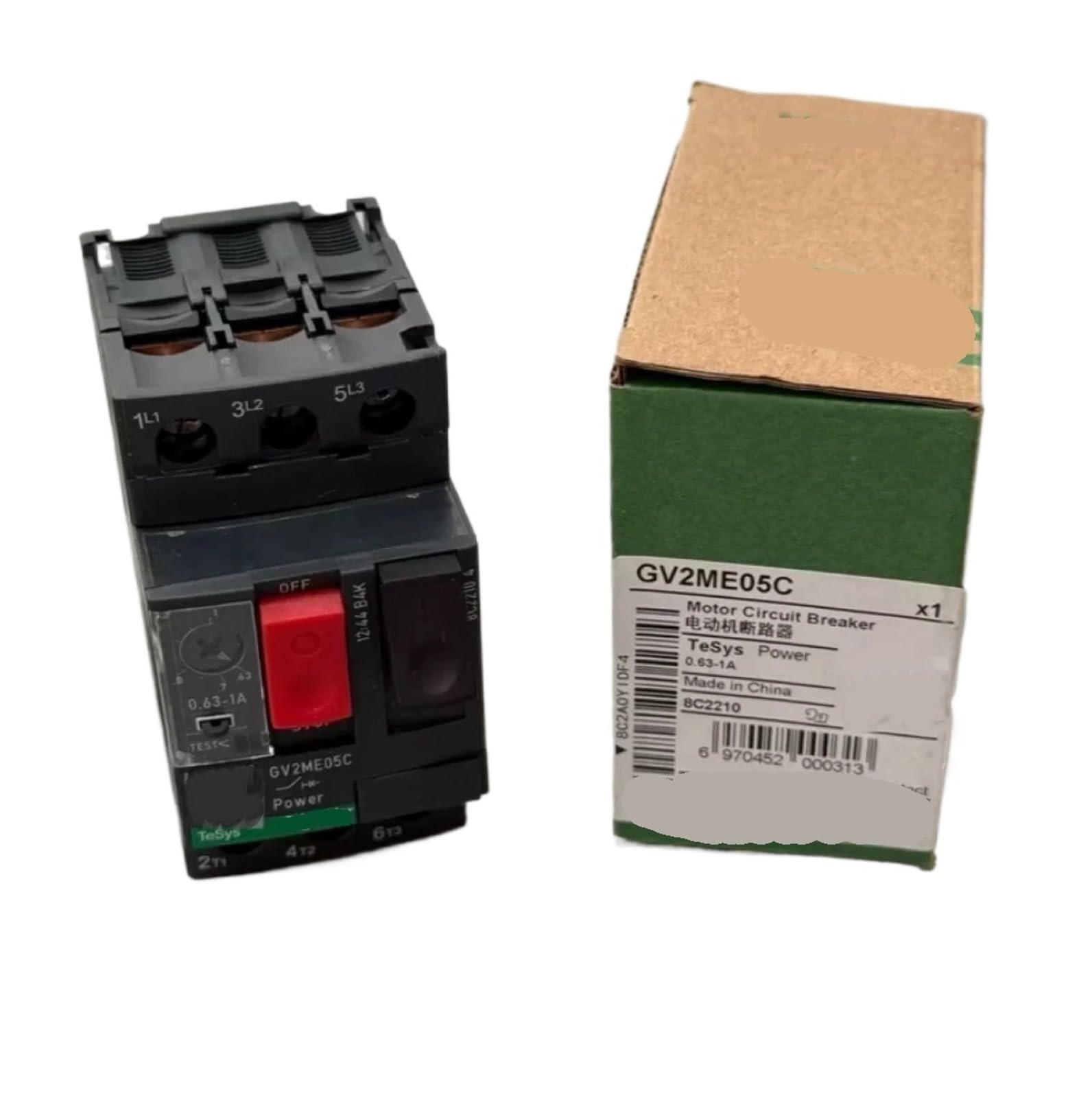CJKXPZMH GV2M05 GV2-ME05C GV2ME05C GV2ME05 GV2-ME05 Motor circuit breaker, GV2, 3P, 0.63-1 A, screw clamp termina