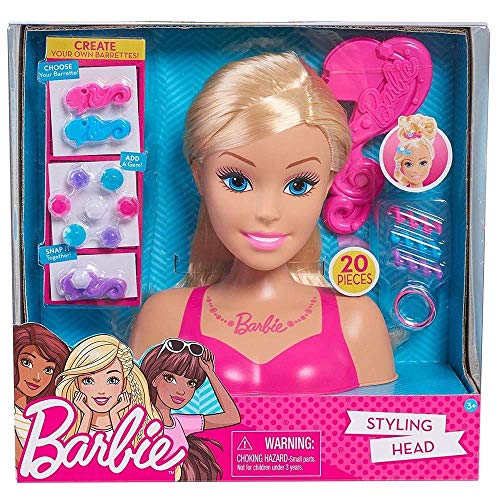 Tête à coiffer Barbie blonde pour s'amuser à créer des coiffures de fête