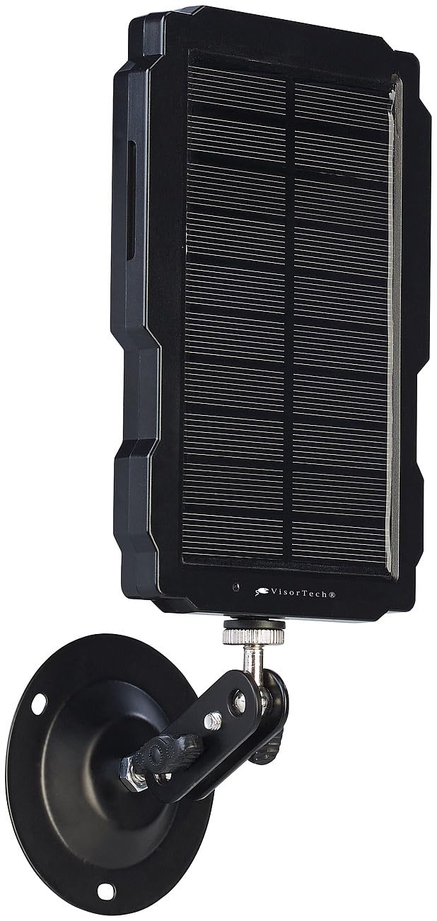 VisorTech Solarpanel Wildkamera: Akku-Solarpanel für Wild- und Outdoor-Kameras, 6 & 12 Volt, 5.000 mAh (Wildkamera 12V, Solar für, 6V)