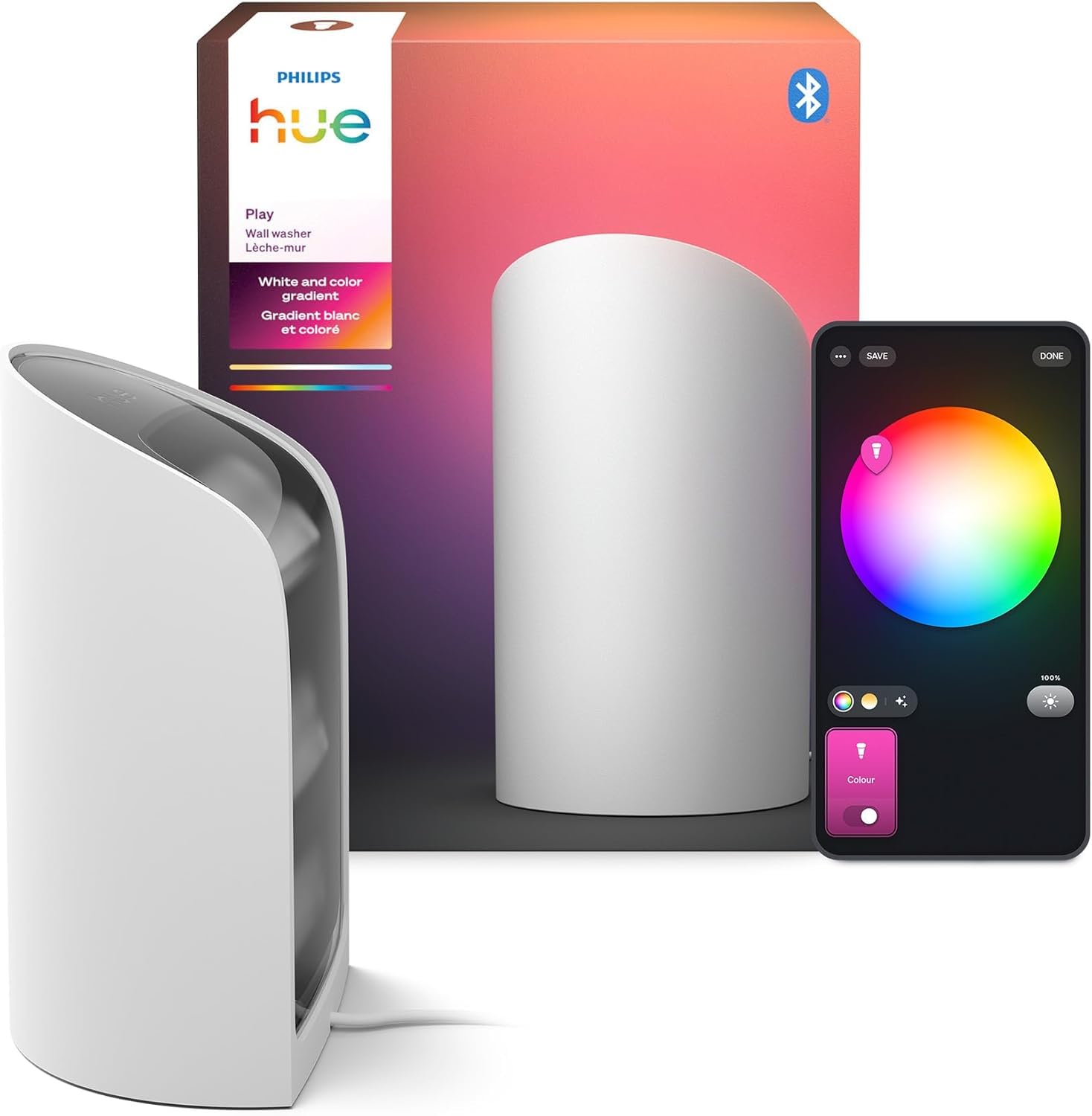 Philips Hue Play Smart Wall Washer (White), White & Color