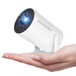 Super Mini Projector with WIFI 6 and Bluetooth, 4K 1080P Support Portable Projector, Built-in App, Android 11, 200 ANSI, Auto Keystone Correction, Video Projector for Laptop/PC/Smartphone - Amazon product rated Grade A