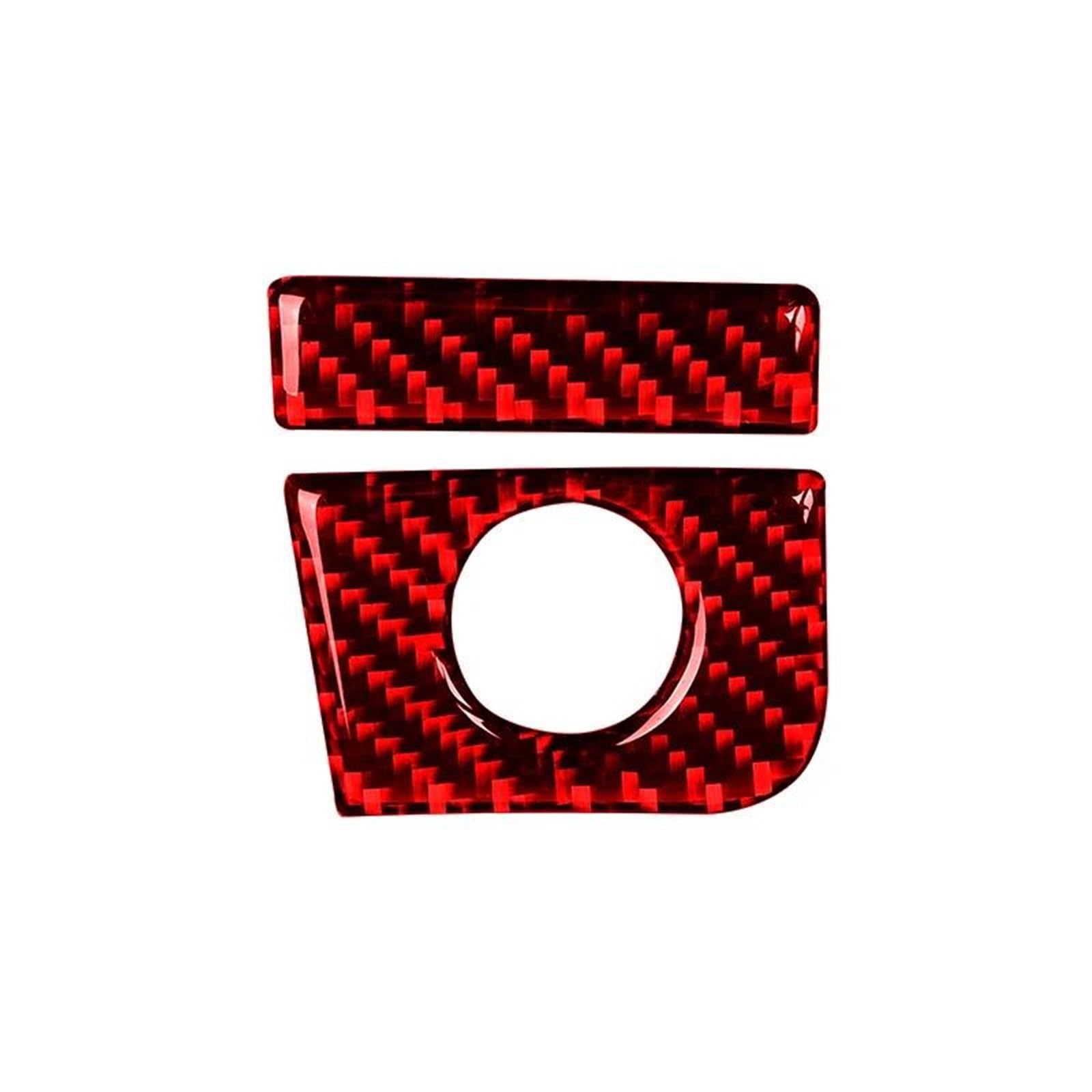 Car Carbon Fiber Interior Co-Pilot Storage Box Switch Panel Cover Trim Stickers for Ford for Mustang GT 2015-2021