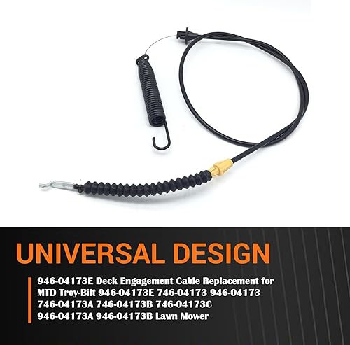 Miniatura 5 de Hannah Dean 946-04173E Reemplazo del cable de compromiso de cubierta para MTD Craftsman Troy-Bilt Bolens 746-04173E 746-04173C 946-04173B LT1700