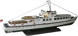 ONEJIA DIY Model 1:100 Polish Baltic Fleet Coastal Ferry Lilla Weneda Ship Sciene Display Handmade Model (Unassembled Kit )