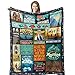 Amonee-YL Hiking Gift Blanket 50"X60", Hiking Gifts for Women Men, Gifts for Hikers, Outdoor Adventure Mountain Gift, Christmas Birthday Presents for Hikers