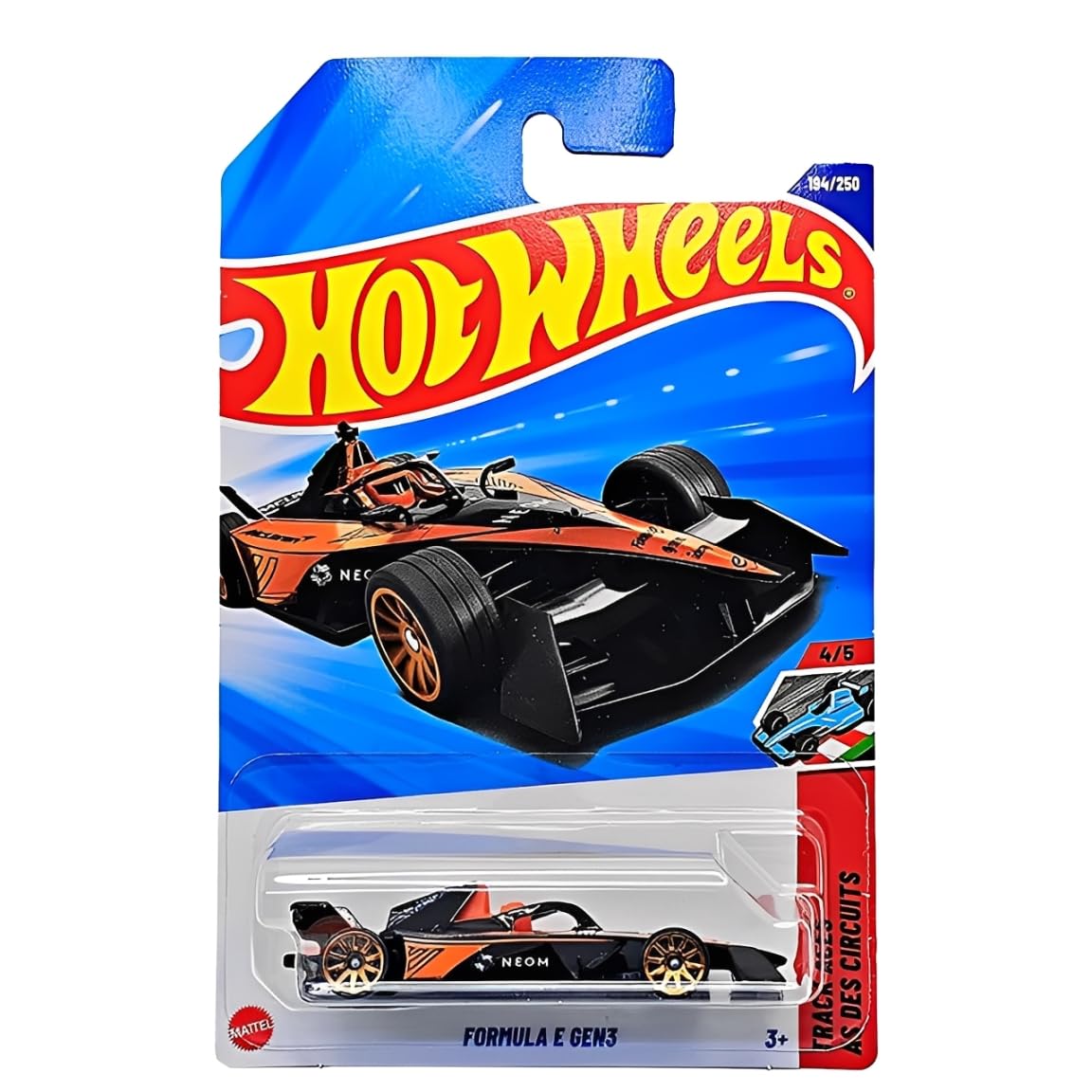 Amazon.com: Hot Wheels Formula E Gen3 (HYY56) - Track Aces Series