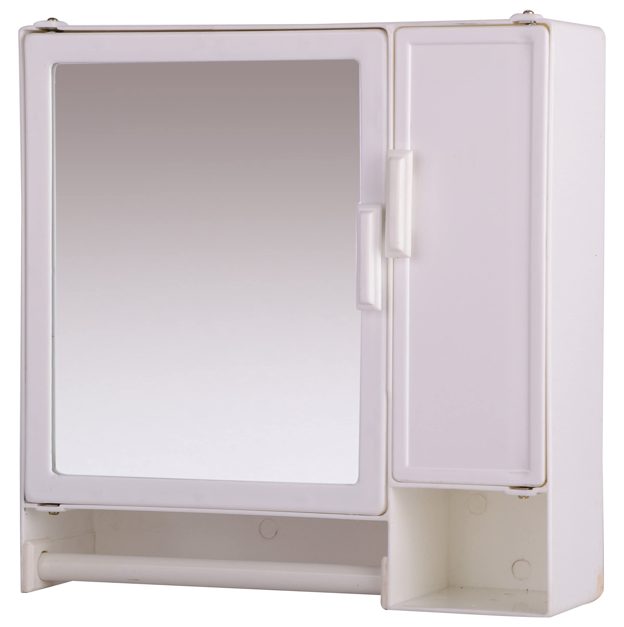 See full amazon price history chart for RIYA ENTERPRISE Multi-Purpose Bathroom Cabinet Single Mirror Double Door with Storage Shelves (White) (22.86 cm x 10.16 cm x 30.48 cm) RIYA ENTERPRISE Multi-Purpose Bathroom Cabinet Single Mirror Double Door with Storage Shelves (White) (22.86 cm x 10.16 cm x 30.48 cm) (B09HKV8W1B) Amazon Price History, Amazon Price Tracker