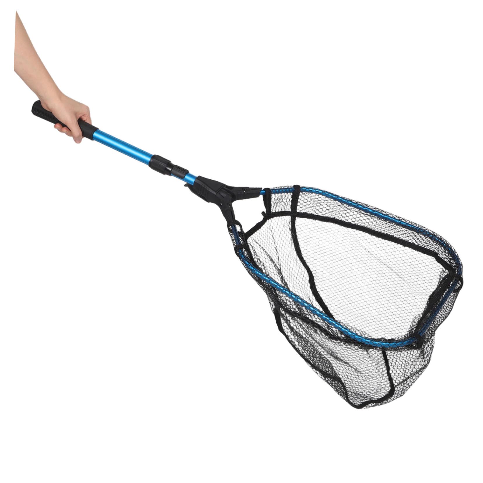 Pesca con Asa De Pesca Extensible para Peces Retráctil para Agua y Plegable para Exteriores para Camarones Pequeños con Asa Portátil