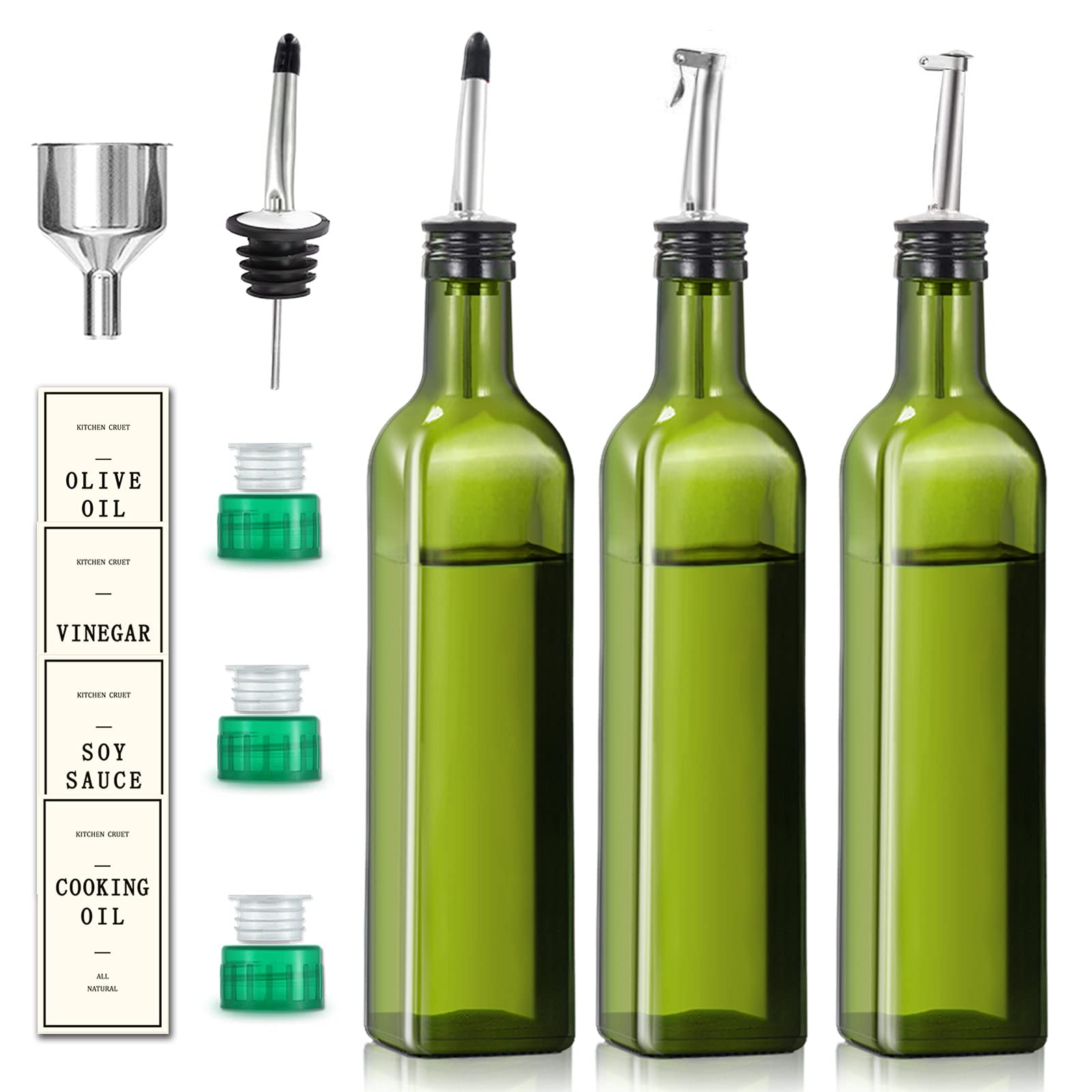 Buy GM GMISUN Olive Oil Dispenser Bottle 17oz Oil and Vinegar Dispenser