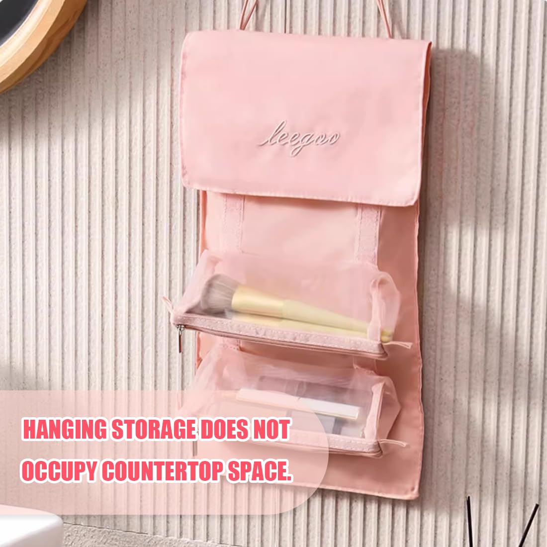 Beauty Case da Viaggio. Beauty Case Trucchi Pieghevole con 4