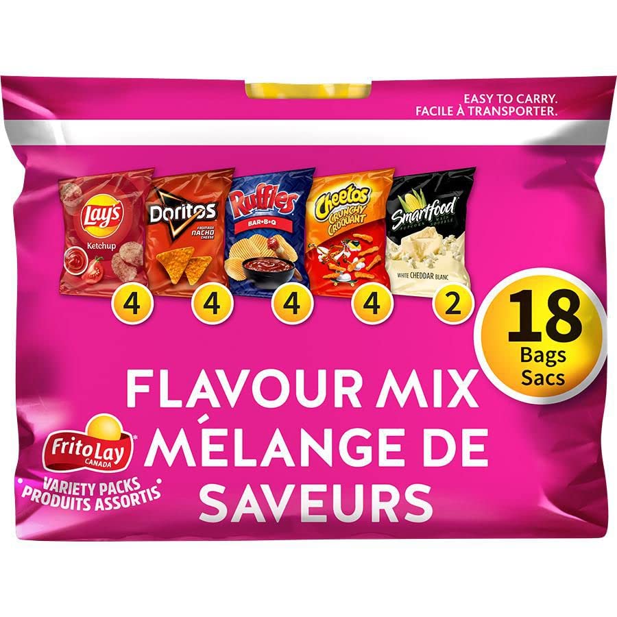 Buy FritoLay Chips Variety Pack, Flavor Mix, Lays Ketchup, Doritos