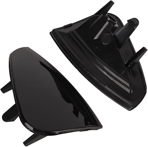 Fydun 2 unids Cubierta de luz de giro delantero Asamblea Cubierta de la lámpara de marcador lateral 4806218AD para LX 20062010 (negro)