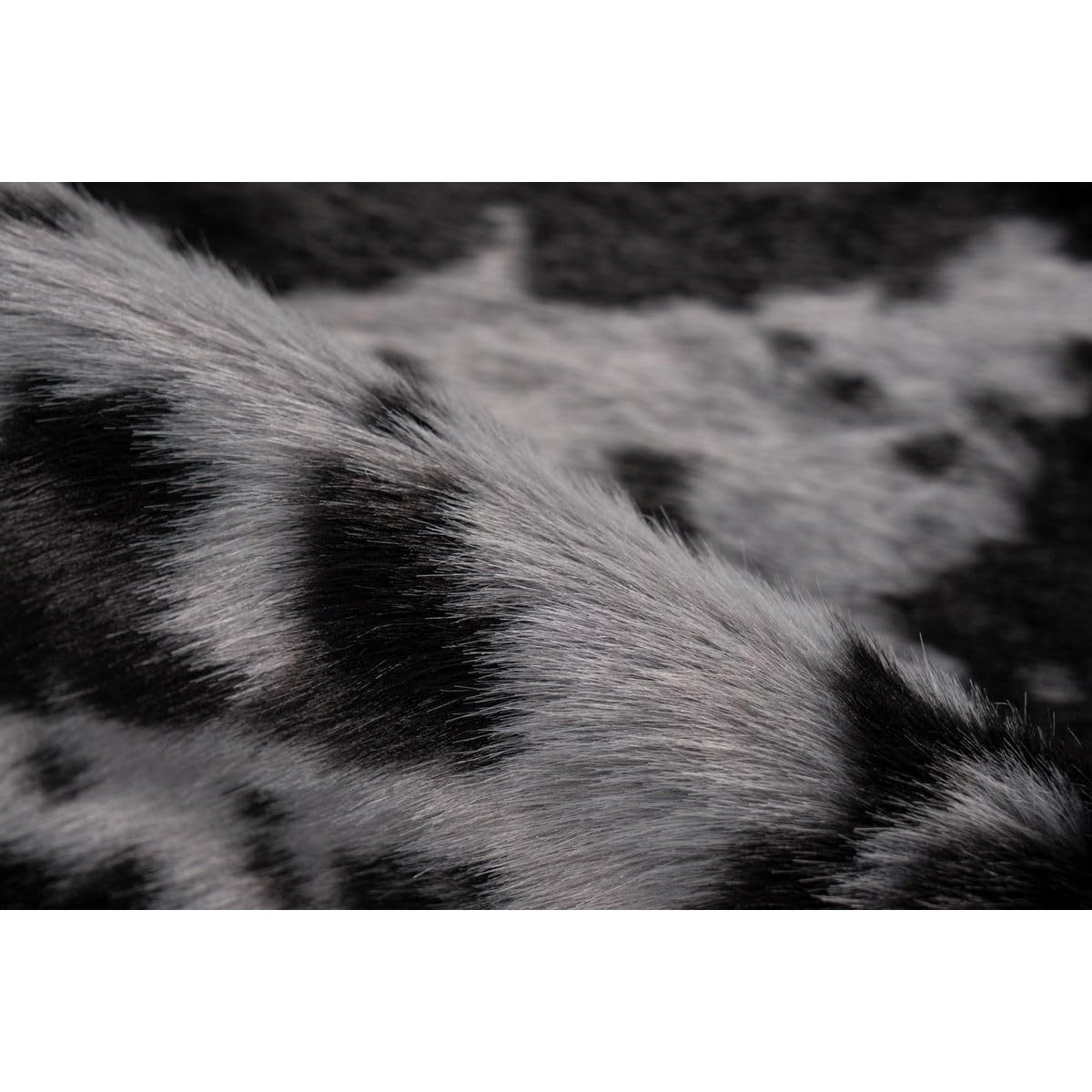 Paris Prix Tapis Imitation Peau de Vache Desert 160x230cm Noir & Blanc