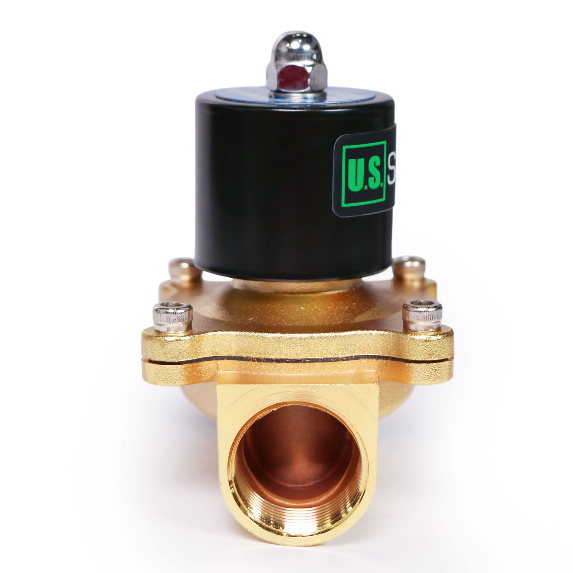 U.S. Solid Elettrovalvola in lega di zinco 1" – 24V AC, normalmente chiusa, guarnizione NBR