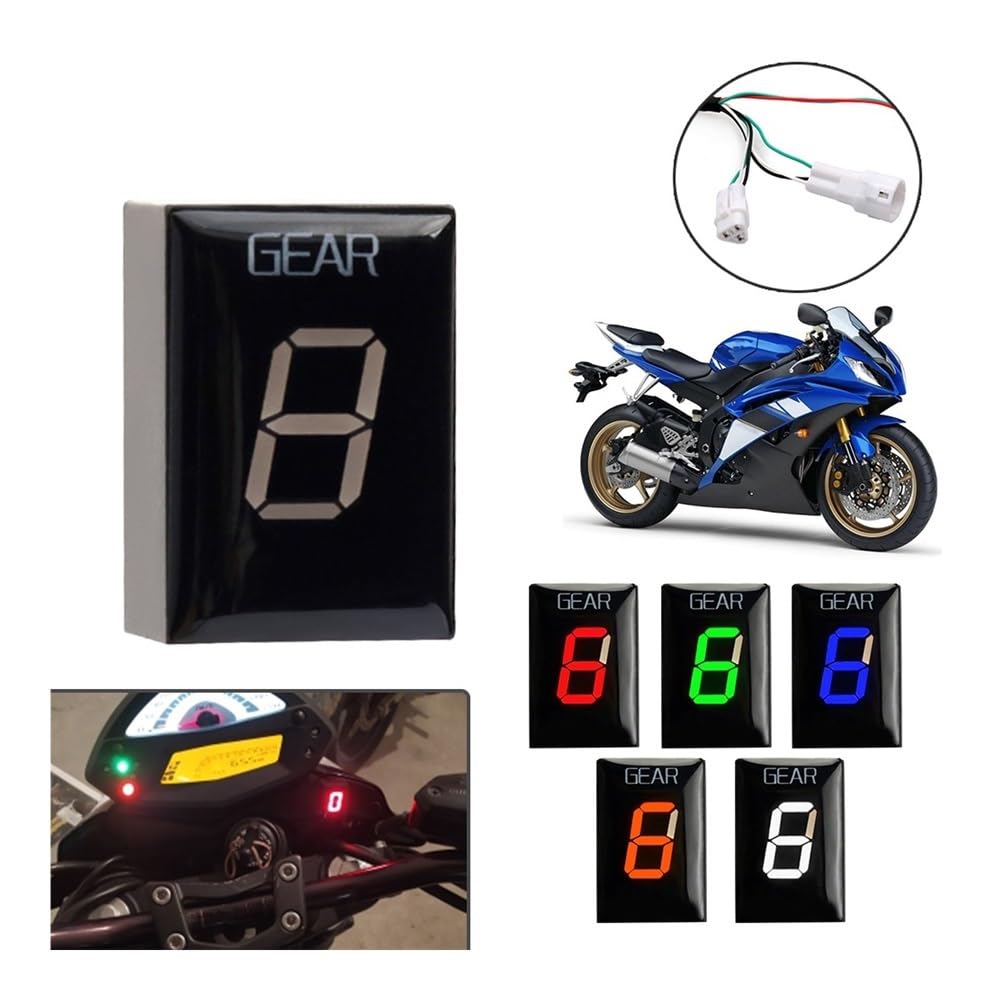 Indicador Marchas Motocicleta Indicador De Marcha para YZF-R1 R6 R6S XJ6 FZ1 FZ1N FZ8 FZS 1000 para Fazer TDM 900 FZ400 Accesorios Motocicleta Medidor Velocidad
