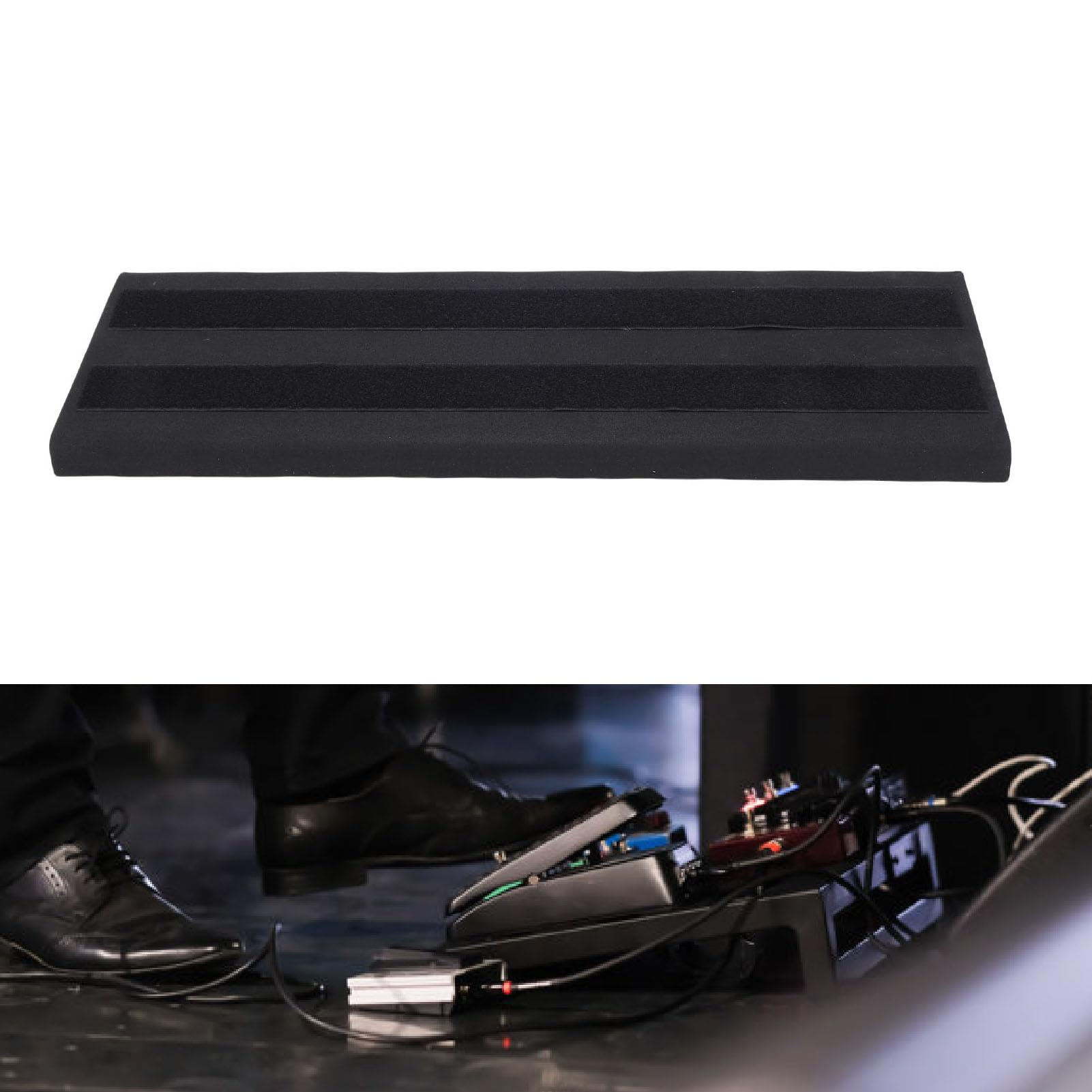 Generic Pedalera de Guitarra, 5 Pedales EVA Antideslizante Pedalboard con Gancho Pedaleras Ligeras para Músicos de Concierto