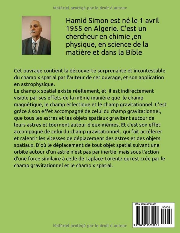 Miniatura 2 de Découverte du champ x spatial par Hamid Simon et son application en astrophysique (French Edition)