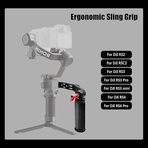 Miniatura 2 de Mango RS4 RS3 Mango ajustable Extensión de mano Extensión de mano Soporte de agarre de aleación de aluminio con abrazadera OTAN compatible con DJI