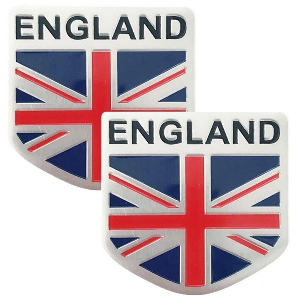Lpitoy Car Emblem Sticker France Germany England Car Sticker Decal 2pcs/set Bumper Body Decoration Flag Badge Emblem Car Sticker