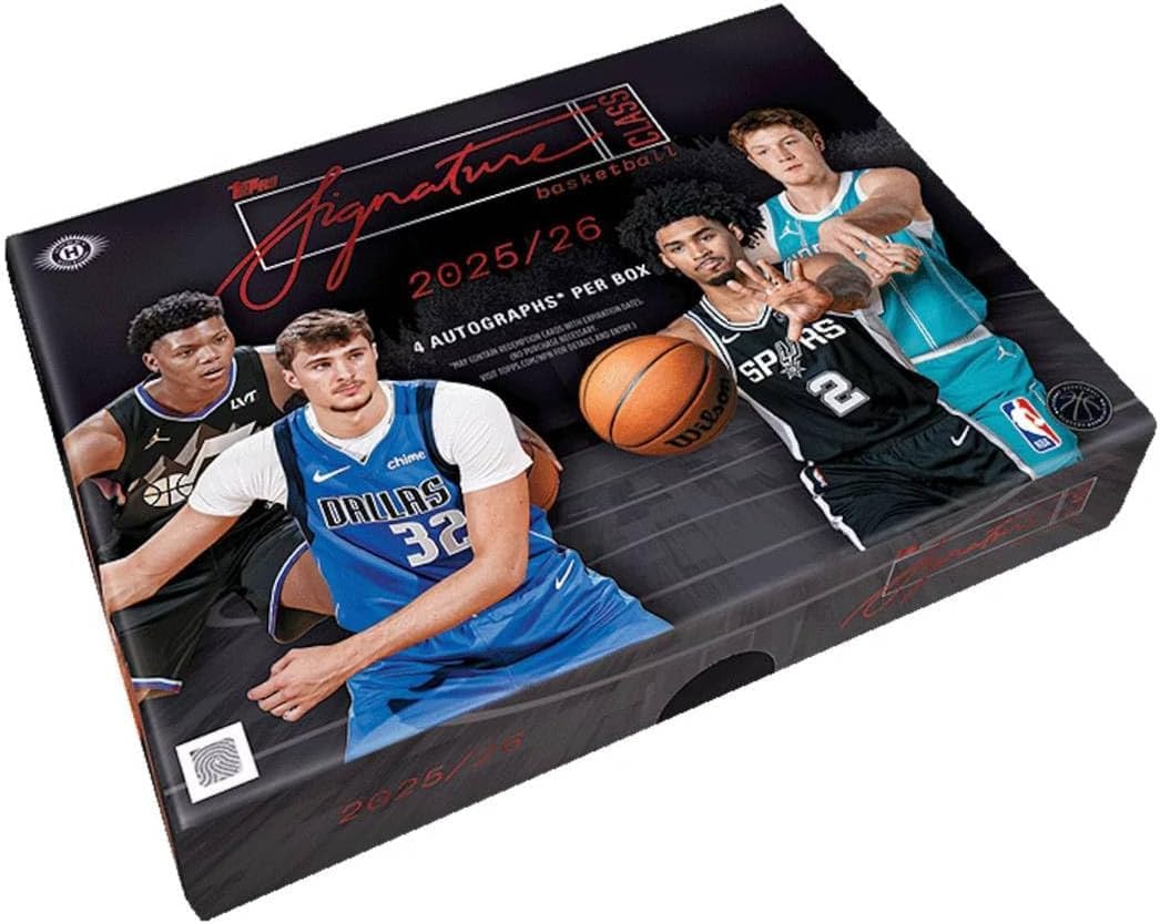 Photo 1 of 2025-26 Topps Signature Class Basketball Jumbo Hobby Box, 4 Autographs