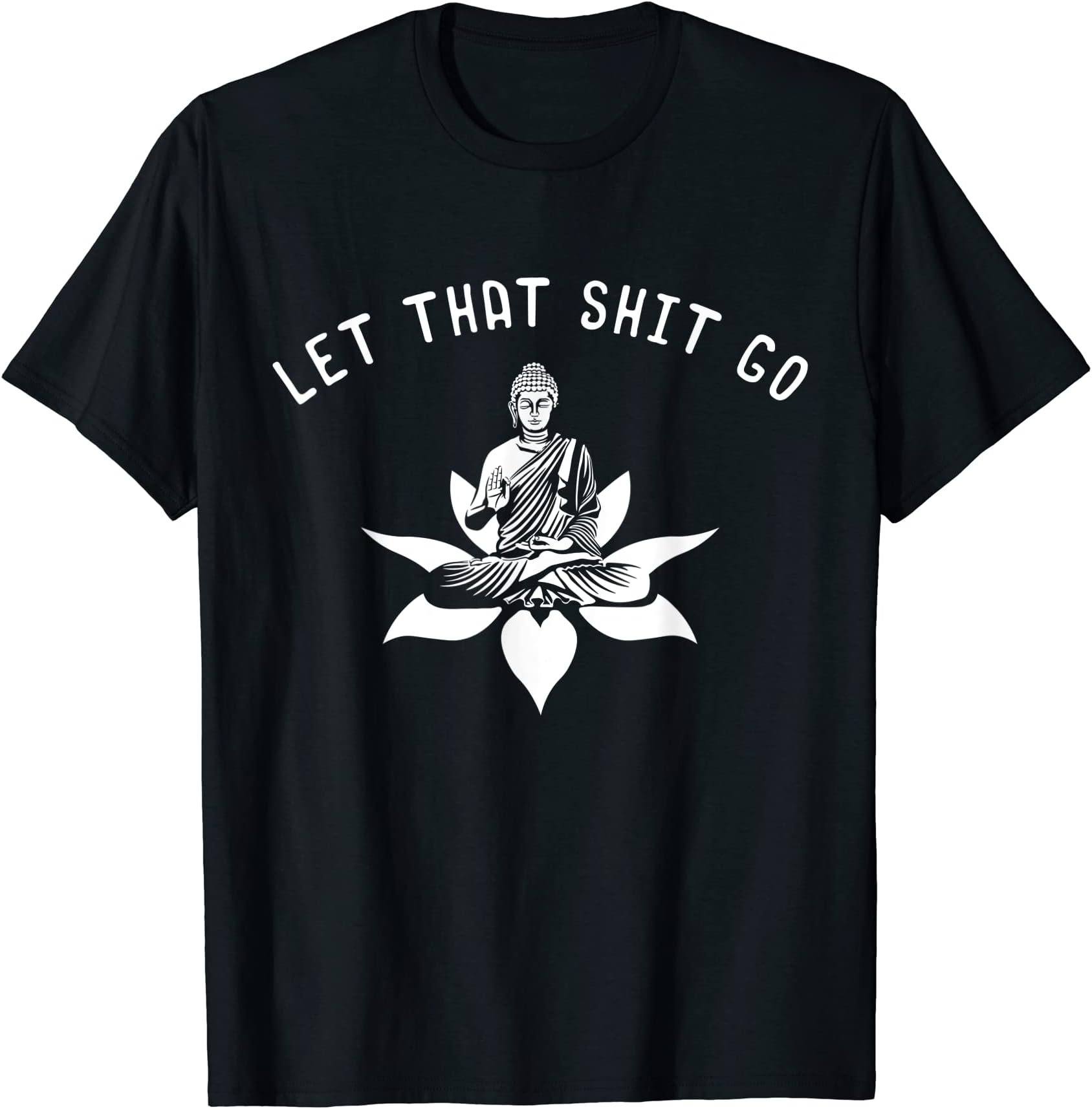 Buddhist Gift Idea Lotus Flower Meditation Spiritual T-Shirt