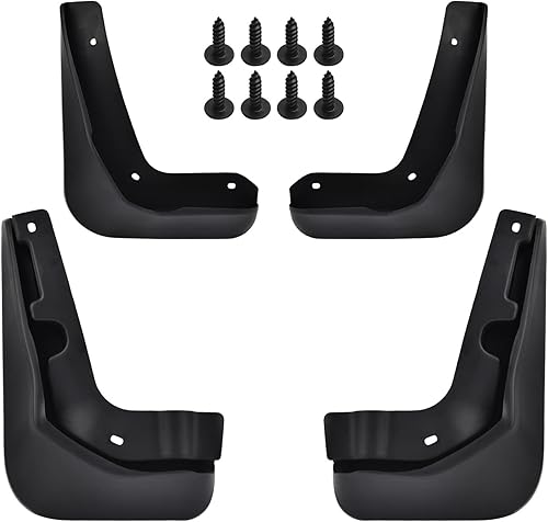 Miniatura 7 de SPEEDWOW Aletas de barro, aptas para Fusion 2013-2018 (no compatible con faldas laterales), juego de 4 piezas delanteras y traseras (no requiere