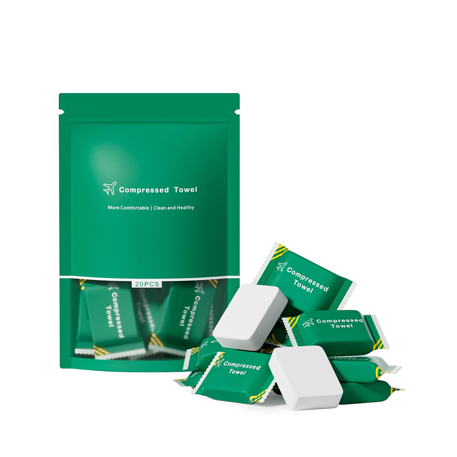 - Disposable Towel Compressed Towel, Disposable Face Compressed Towels Large Size Coin Tissue Portable Washcloth Reusable for Travel Camping Hiking Outdoor Sports Beauty Salon SPA 20 Pcs