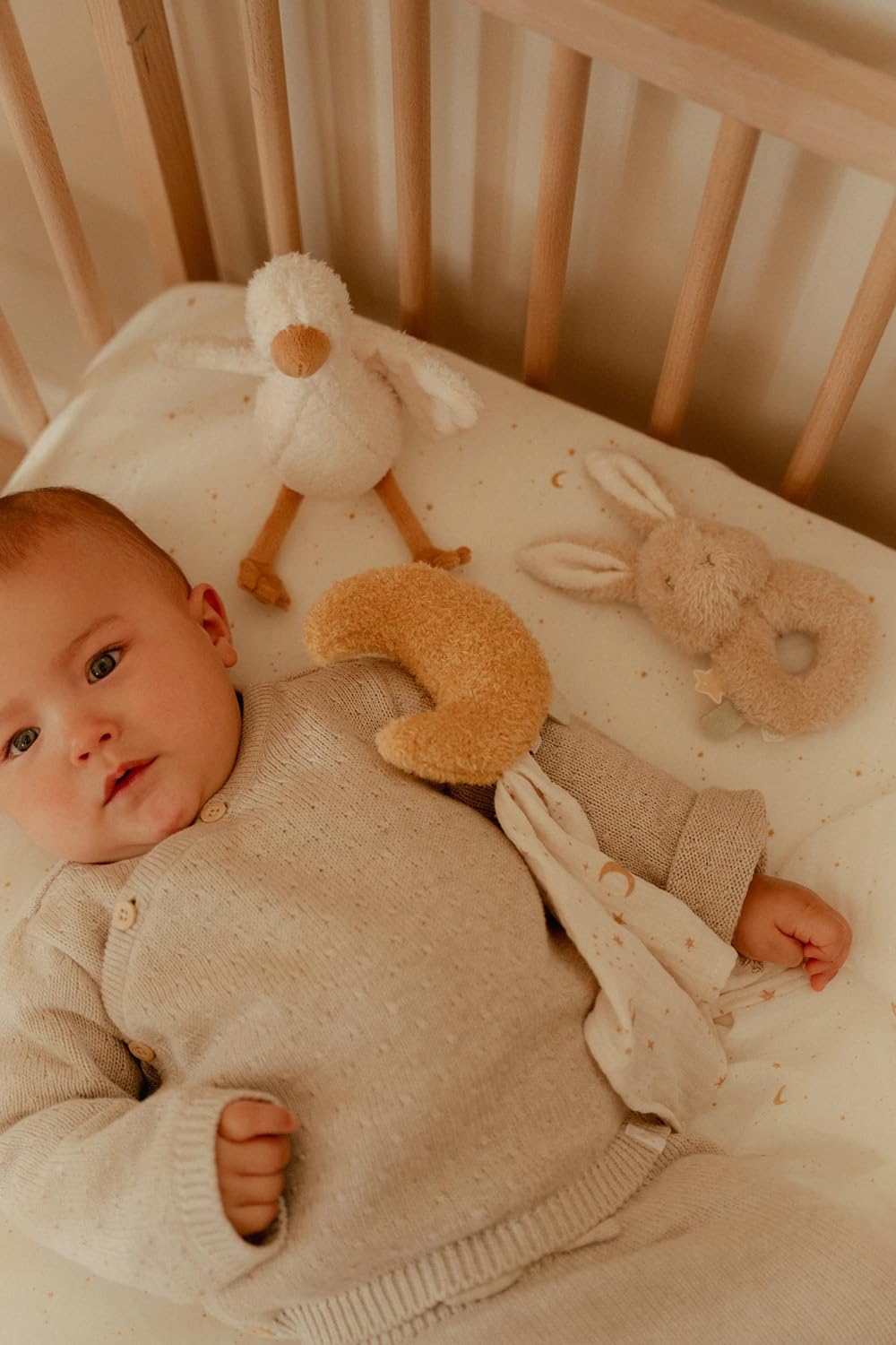 Little Dutch Newborn Naturals 8415 - Set regalo da 3 pezzi (panno per coccolare, afferrare, peluche di peluche)