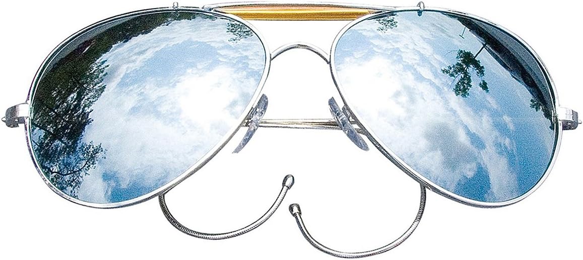 Mirror Air Force Style Sunglasses with Case