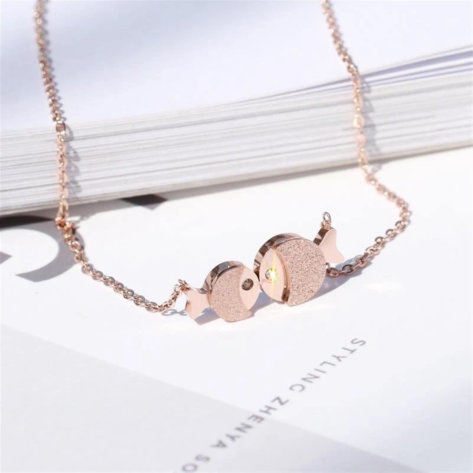 MOCHAMIK Lindo Collar de Estrella de mar - Regalo de joyería Azul Verde para Mujeres