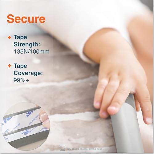 Miniatura 88 de Roving Cove "borde y Esquina Cojín de seguridad pre-taped esquinas; Premium childproofing Edge Corner Guardia – Niño seguridad seguridad en el hogar
