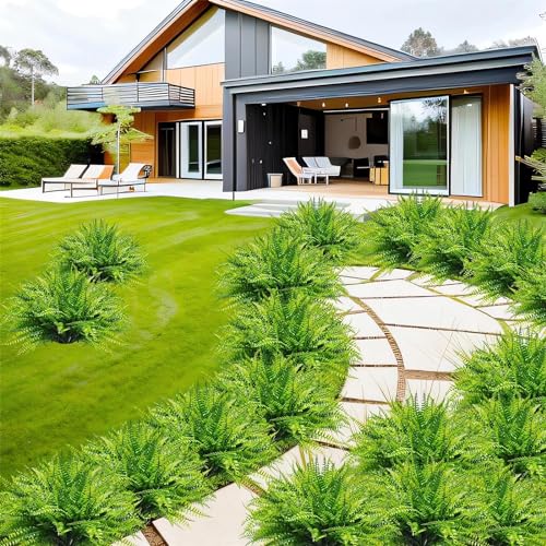 Ytcpmhea ARTIFICIAL FERNS Uv Resistant Lifelike Artificial Boston Fern thumb #7