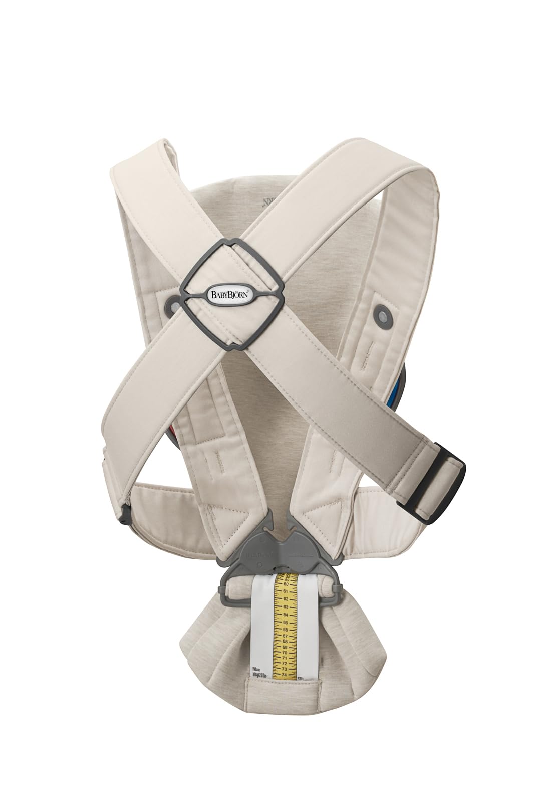 Bundle of BabyBjörn Porte-bébé Mini, Jersey 3D, Beige clair + Bavoir pour Porte-bébé, Blanc