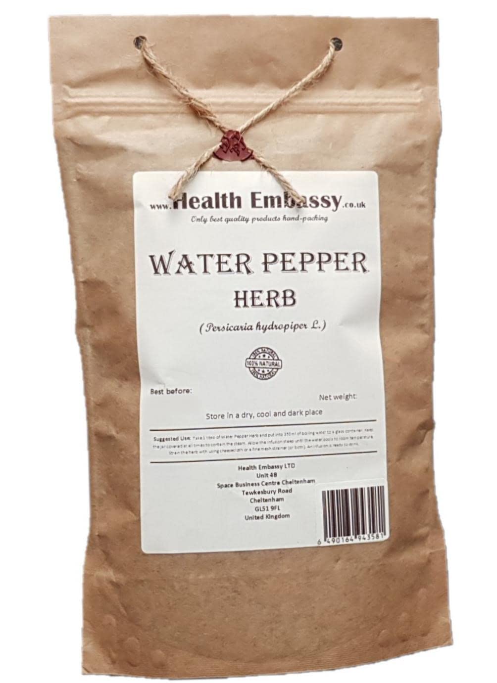 Health Embassy Water Pepper Herb (Persicaria Hydropiper L), 50 g