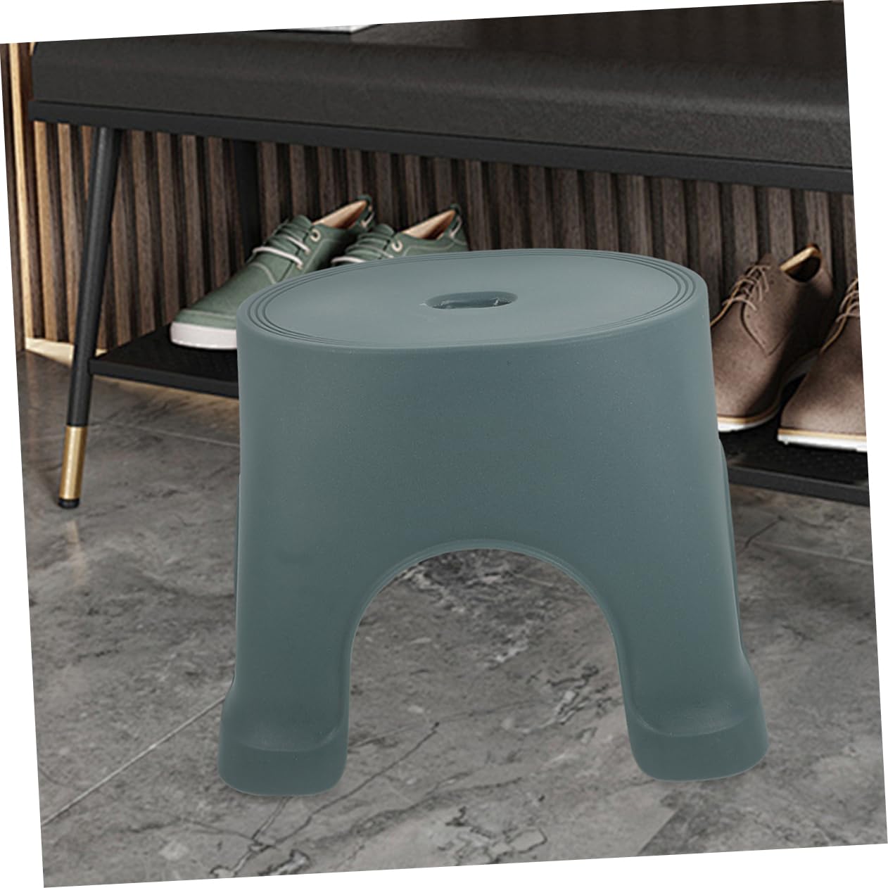 Garneck Pp Material Foot Stool Compact and Nonslip Step Stool for Bathroom Toilet Training