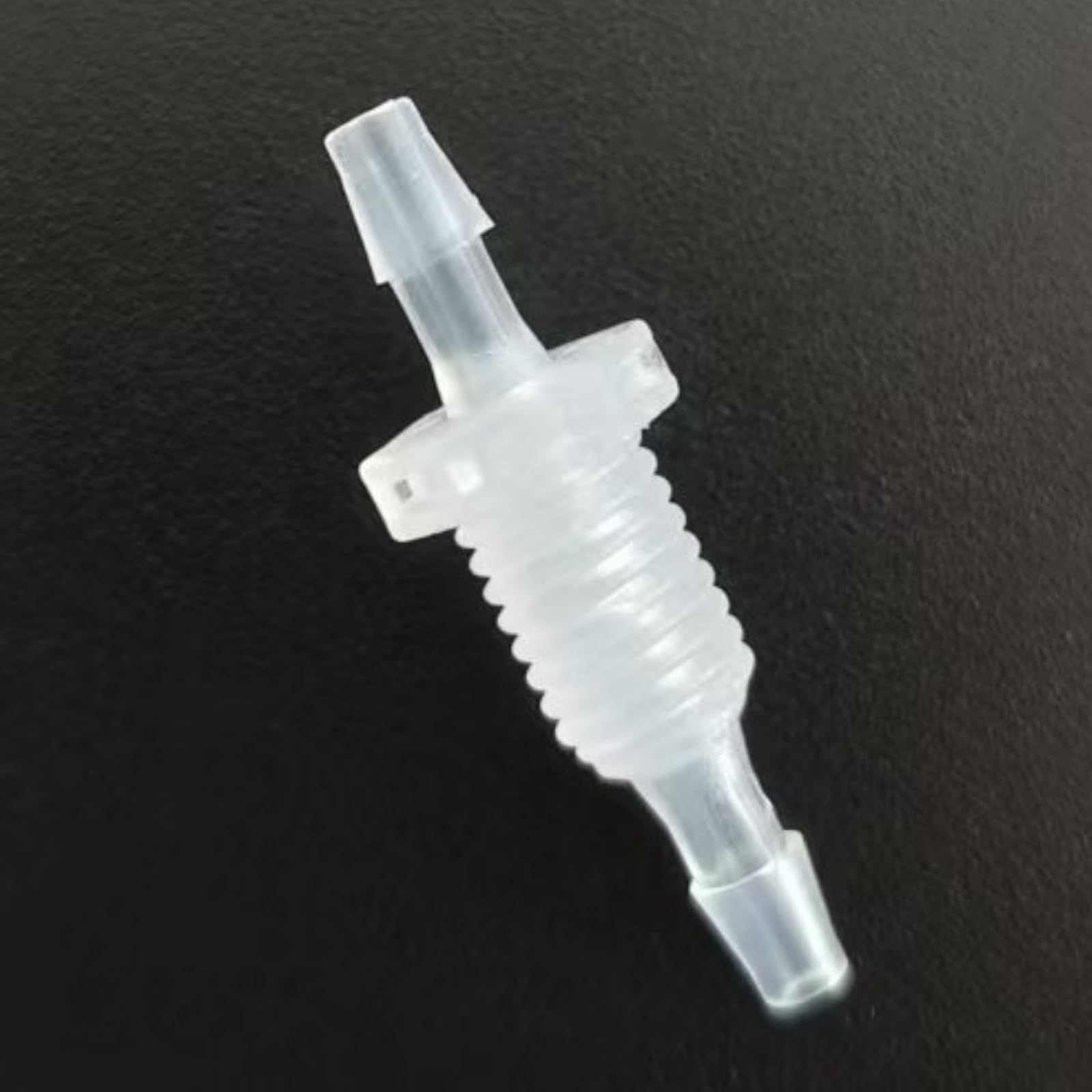 Conectores de púas for manguera plástico reutilizables, conectores PP for acuario, laboratorio y jardín, 50 Uds(3/32inch-1/4-28UNF Male Thread)