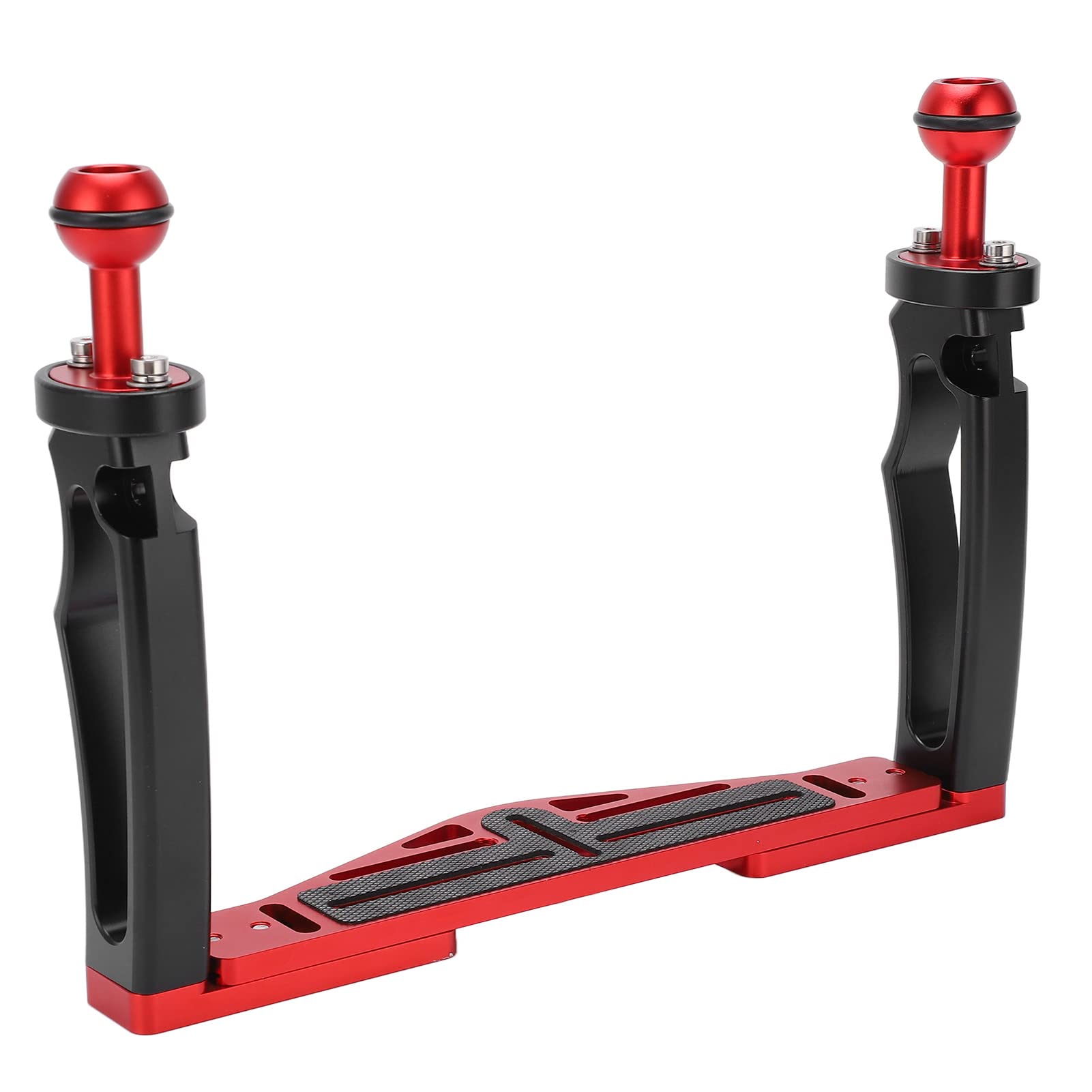 VBESTLIFE Dual Handle Tray Stabilizer Rig, Aluminiumlegierung Tauchen Unterwasser Kamera Gehäuse Tray mit Auslöser, für Unterwasser Balance