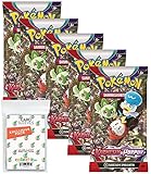 Ein neues Abenteuer beginnt mit Pokémon-ex! Begib dich auf eine Reise durch die Paldea-Region! Lerne die ersten Partner-Pokémon Felori, Krokel und Kwaks kennen und erforsche die Macht der Legendären Pokémon Koraidon und Miraidon als Pokémon-ex.