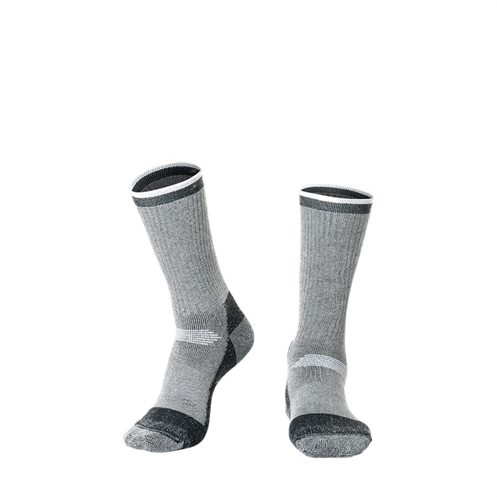 Calzini Sportivi da Snowboard e Arrampicata in Lana al 80% for Uomo e Donna, Spessi, Caldi, Invernali, Lunghi e Caldi, a Compressione, for Sci e Escursionismo per Lo Sci