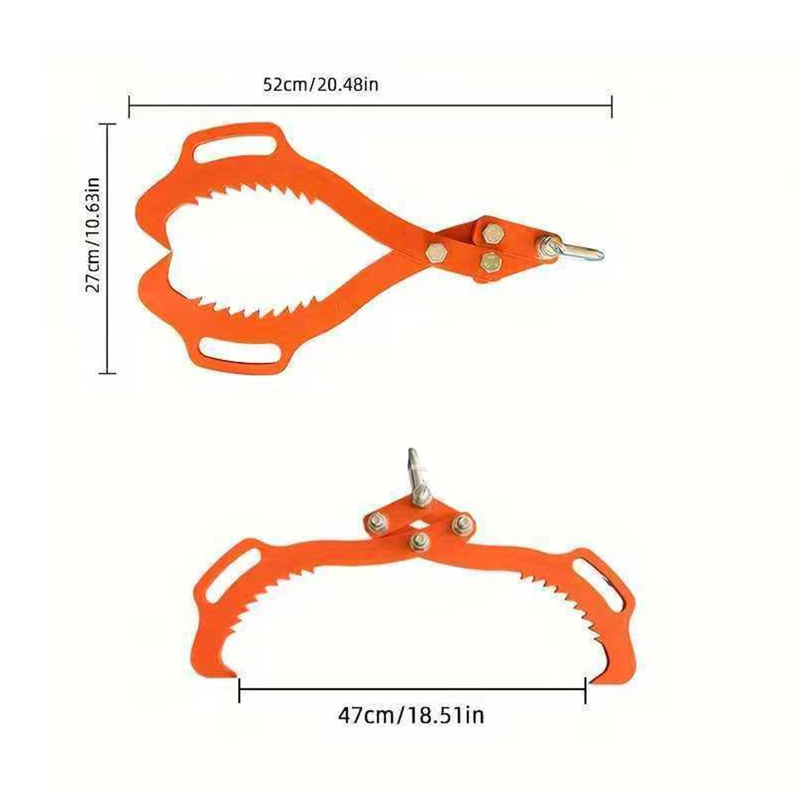 Pinza de madera fácil de usar con voltaje ajustable para un rápido transporte de leña y apilamiento inoxidable