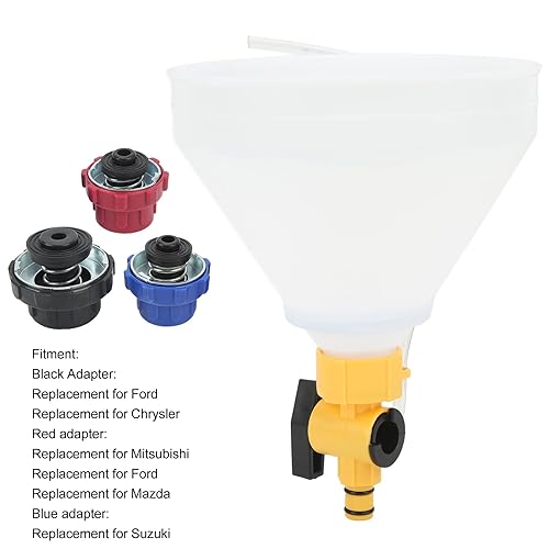 Miniatura 4 de Kit de embudo de radiador a prueba de derrames, kit de embudo de refrigerante sin derrames, kit de llenado del sistema de refrigeración del motor