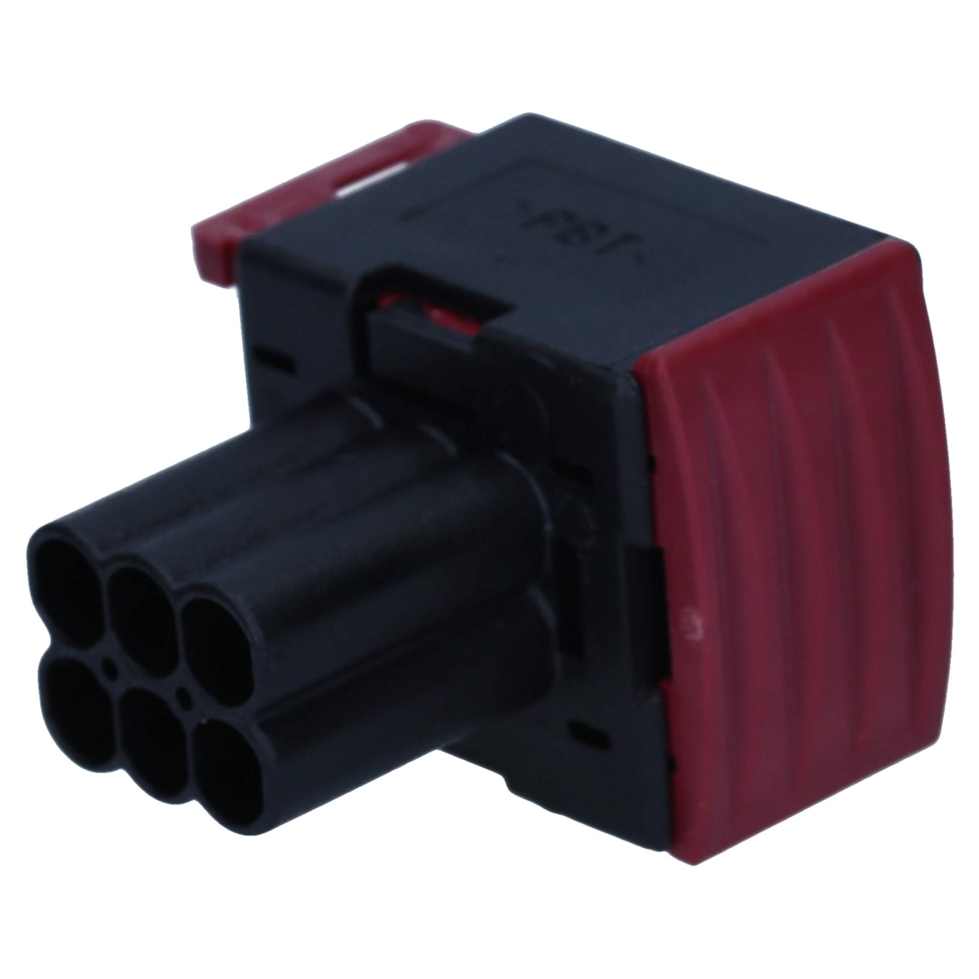 AMP 5x JPT Buchsengehäuse 6-polig - Junior Power Timer Steckergehäuse | Passendes Flachsteckgehäuse für KFZ & Sonderfahrzeuge, 0,5-2,5mm², Schutzklasse IP54, belastbar bis 24V und 20A