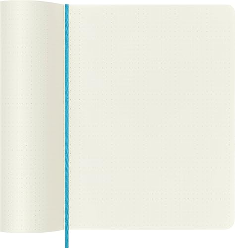Vista 278 de Moleskine - Cuaderno clásico, tapa blanda, tamaño XL (7.5 x 9.5 pulgadas), a rayas/rayado, azul zafiro, 192 páginas Negro