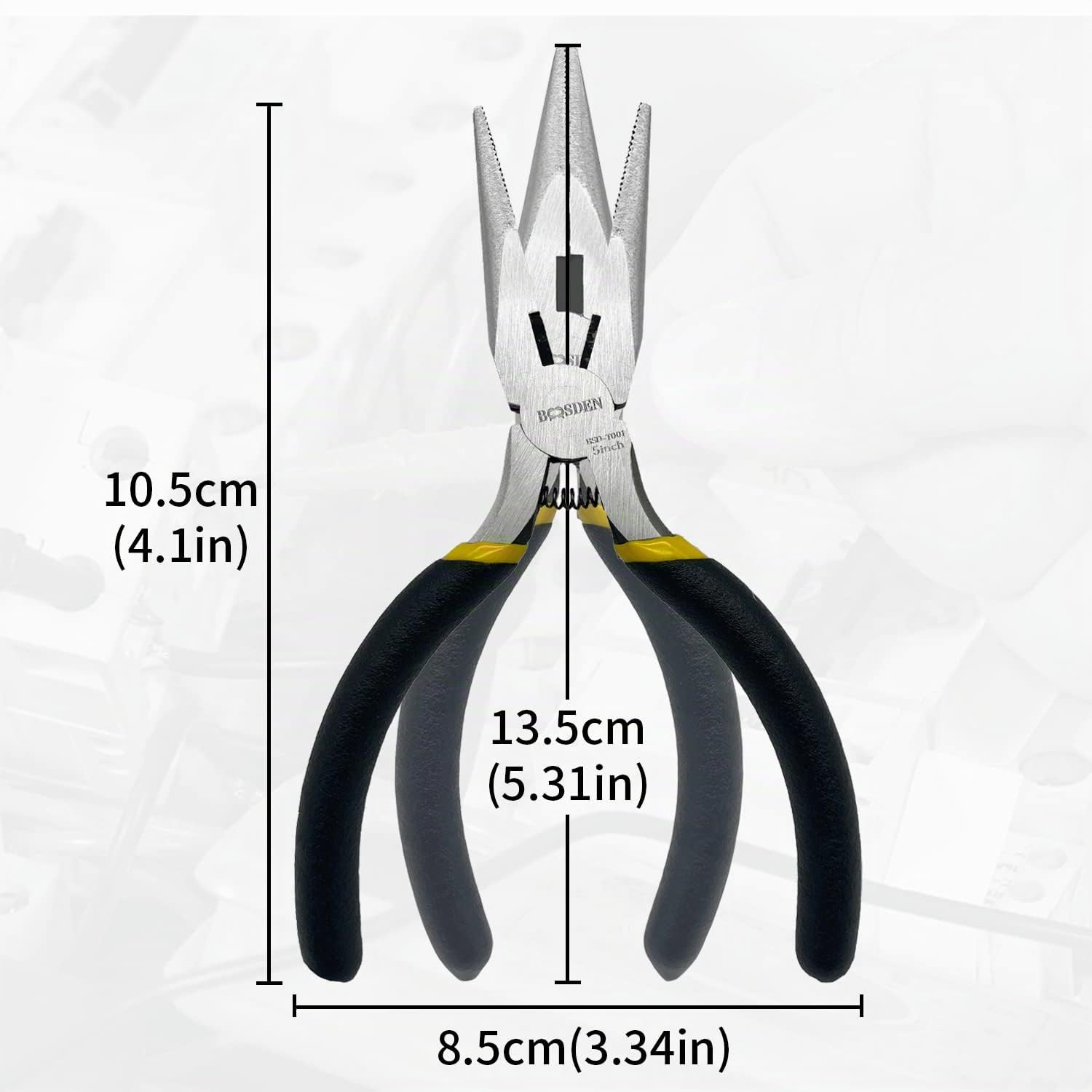 BOOSDEN Mini Pince à Bec long,127mm, Ensemble de Pinces à Bijoux, 5 paquets, Pince bricolage, Mini pince à long bec avec coupe-fil pour la fabrication de bijoux et le bricolage | Fabrication de bijoux, à ressort, électronique, mini pince à nez aiguille av
